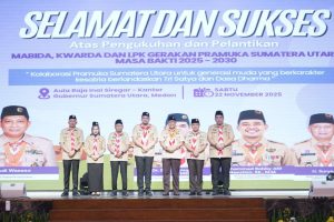 Read more about the article Pengukuhan Kwarda Sumut 2025-2030, Bupati Asahan Dukung Penuh Gerakan Pramuka