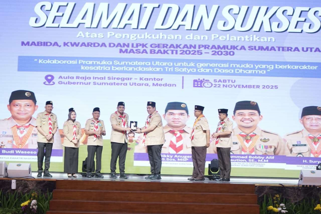 Read more about the article Bupati Asahan Hadiri Pengukuhan Kwarda dan Mabida Gerakan Pramuka Sumut 2025-2030