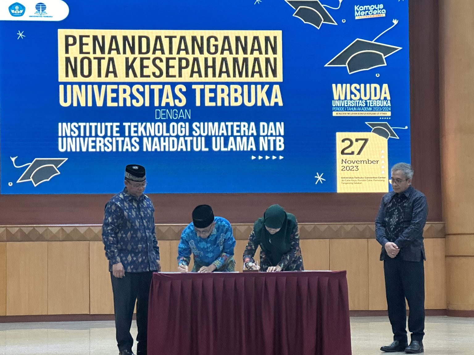 You are currently viewing ITERA–Universitas Terbuka Teken MoU Pengembangan Long Distance Learning System
