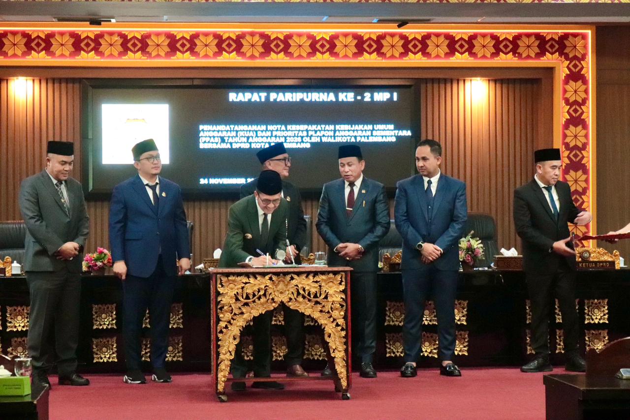 Read more about the article Wali Kota Palembang Sampaikan Raperda APBD 2026 ke DPRD