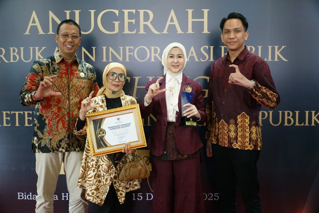 Read more about the article Pemprov Sumsel Raih Penghargaan Keterbukaan Informasi Publik 2025
