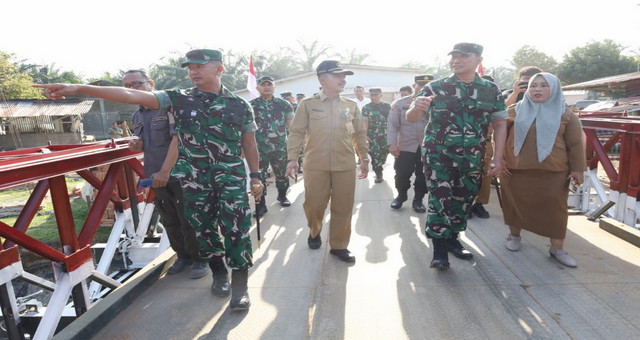 You are currently viewing Pangdam I/BB Tinjau Jembatan Bailey