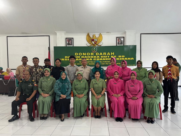 Read more about the article Sambut HUT ke-80 Persit, Kodim Tulungagung Gelar Donor Darah