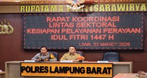 Read more about the article Rakor Lintas Sektoral Sambut Perayaan Idul Fitri