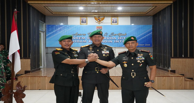 Read more about the article Pimpinan Korem 043/Gatam Di Ganti, Tongkat Komando Diserahterimakan