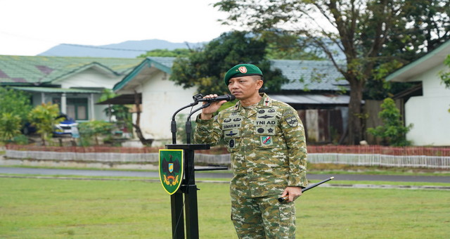 You are currently viewing Danrem  043/Gatam Tekankan Disiplin dan Profesional  Prajurit