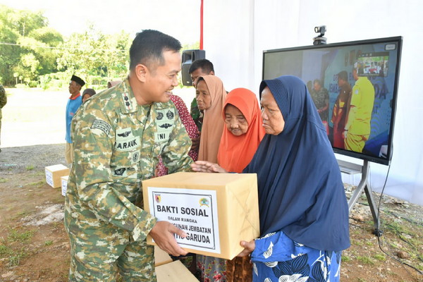 Read more about the article Ground Breaking Pembangunan Jembatan, Kodim Ponorogo Siap Sukseskan Program Prioritas Pemerintah