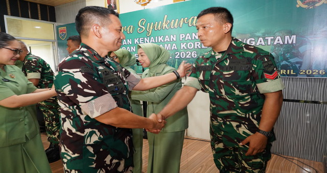 Read more about the article Sebanyak 25 Orang Prajurit Naik Pangkat