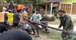 Read more about the article Sinergitas TNI-Rakyat, Kodim Bojonegoro Bangun 10 Jembatan Beton