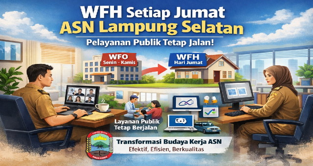 Read more about the article Mulai Besok, ASN Lampung Selatan WFH Tiap Jumat