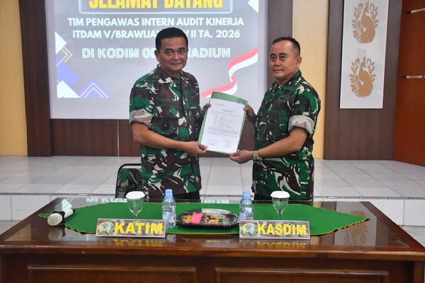 Read more about the article Audit Jadi Ruang Evaluasi, Kodim Madiun Siap Tingkatkan Profesionalitas Satuan