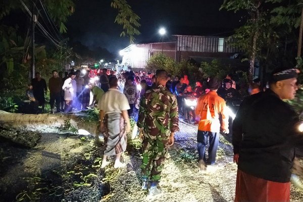 Read more about the article TNI-Polri dan BPBD Trenggalek Evakuasi Pohon Tumbang di Kampak, Jalur Kampak–Munjungan Kembali Lancar