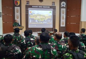 Read more about the article Mengasah Naluri Tempur Teritorial, Prajurit Kodim 0803/Madiun Gelar Latihan Sistem Blok Operasi Gerilya