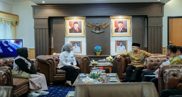 Read more about the article Wagub Jihan Nurlela Terima Kunjungan Kerja Wakil Ketua DPD RI Tamsil Linrung