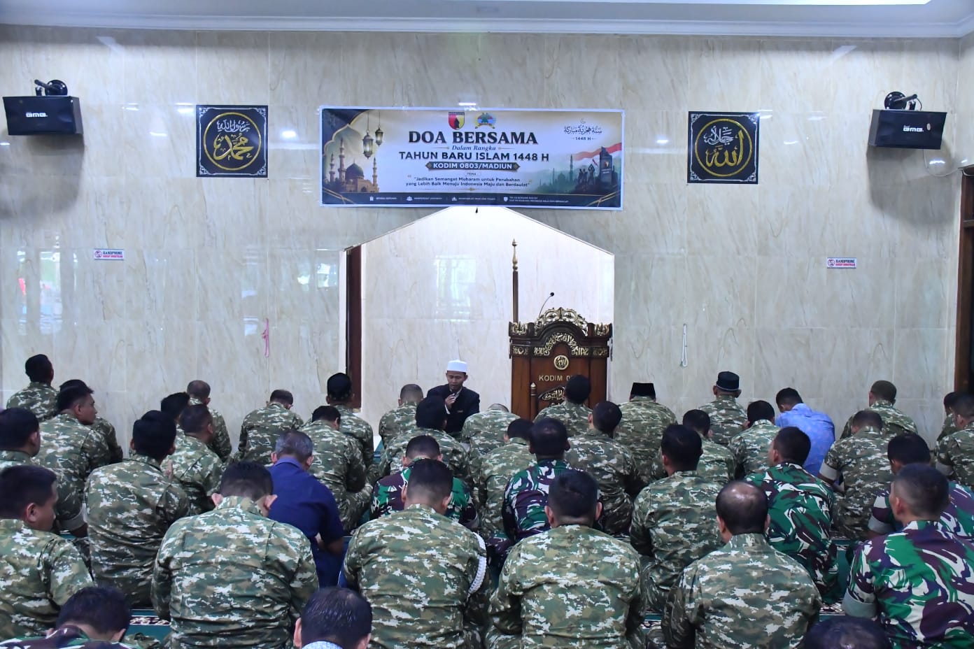 Read more about the article Doa Bersama di Kodim 0803/Madiun Gaungkan Semangat Hijrah Menuju Indonesia Maju