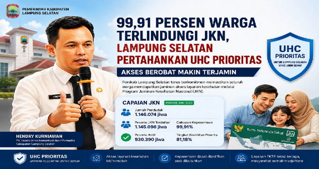 Read more about the article Akses Berobat Kian Terjamin, 99,91 Persen Warga Lampung Selatan Terlindungi JKN
