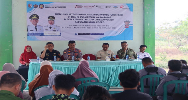 Read more about the article TMMD 129 Bojonegoro: Perkuat Benteng Hukum dan Kesejahteraan Warga Kesongo