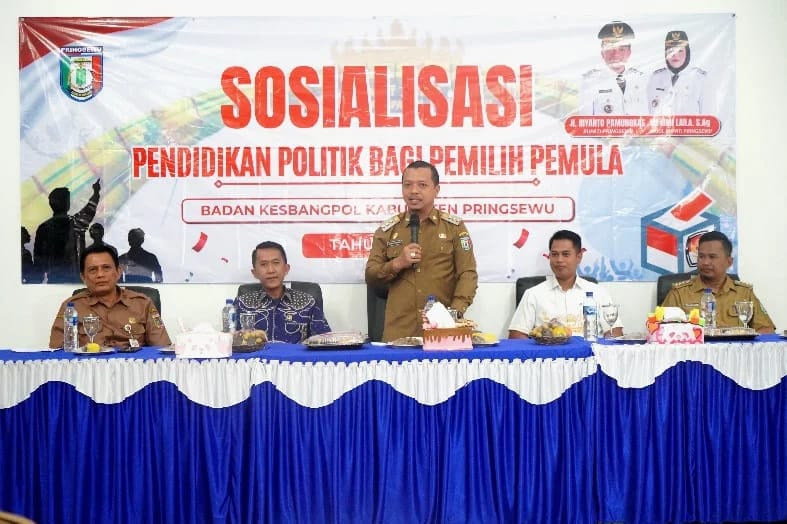 Read more about the article ‎Bupati Pringsewu Buka Sosialisasi Pendidikan Politik Bagi Pemilih Pemula ‎