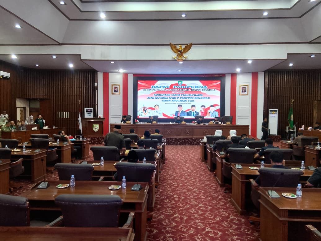 Read more about the article ‎Delapan Fraksi DPRD Bengkulu Setujui Raperda APBD-P 2026 untuk Dilanjutkan