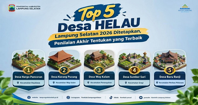 Read more about the article Top 5 Desa HELAU Lampung Selatan 2026