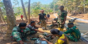 Read more about the article Jauh Dari Kampung Halaman Tanah Papua, Prada Freddy Hadir Membangun Desa di Batang