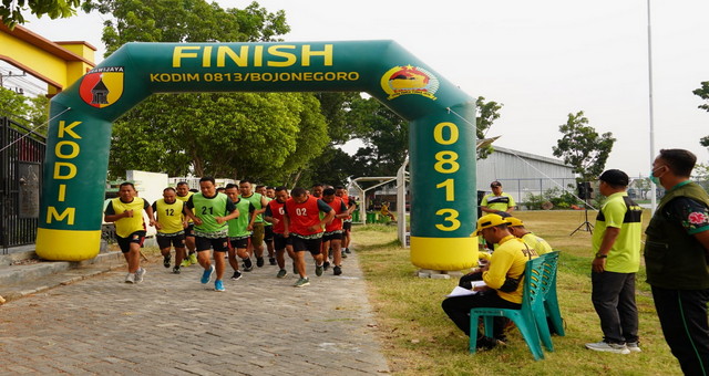 Read more about the article Ratusan Prajurit Kodim Bojonegoro Ikuti Garjas Periodik