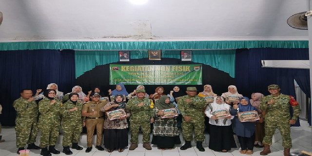 Read more about the article Tim Wasev TMMD Reguler ke-130 Tinjau Pembangunan di Desa Sembung, Salurkan Bantuan Sembako kepada Warga