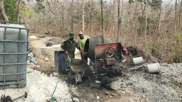 Read more about the article Satgas TMMD Maksimalkan Pekerjaan Fisik untuk Pembangunan Desa Ngajaran